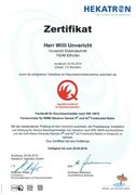HEKATRON - Zertifikat